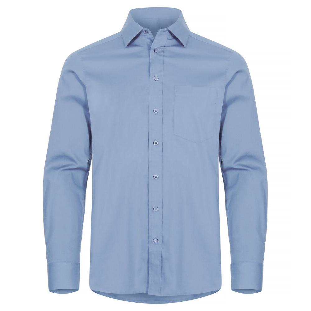 Stretch Shirt L/S - Light Blue - Image 1