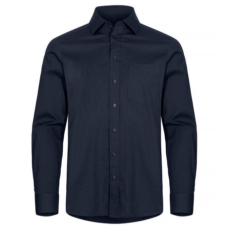 Stretch Shirt L/S - Dark Navy - Image 1
