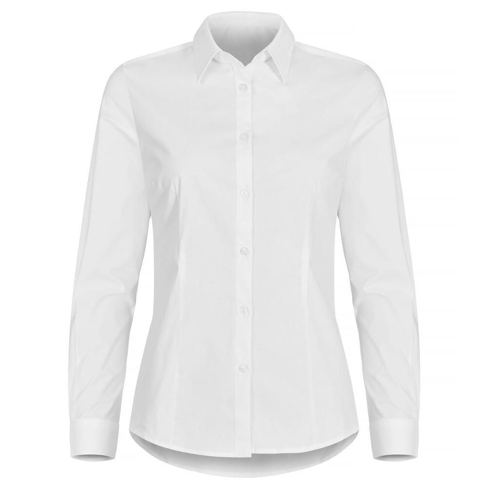 Stretch Shirt L/S Women - White - Image 1