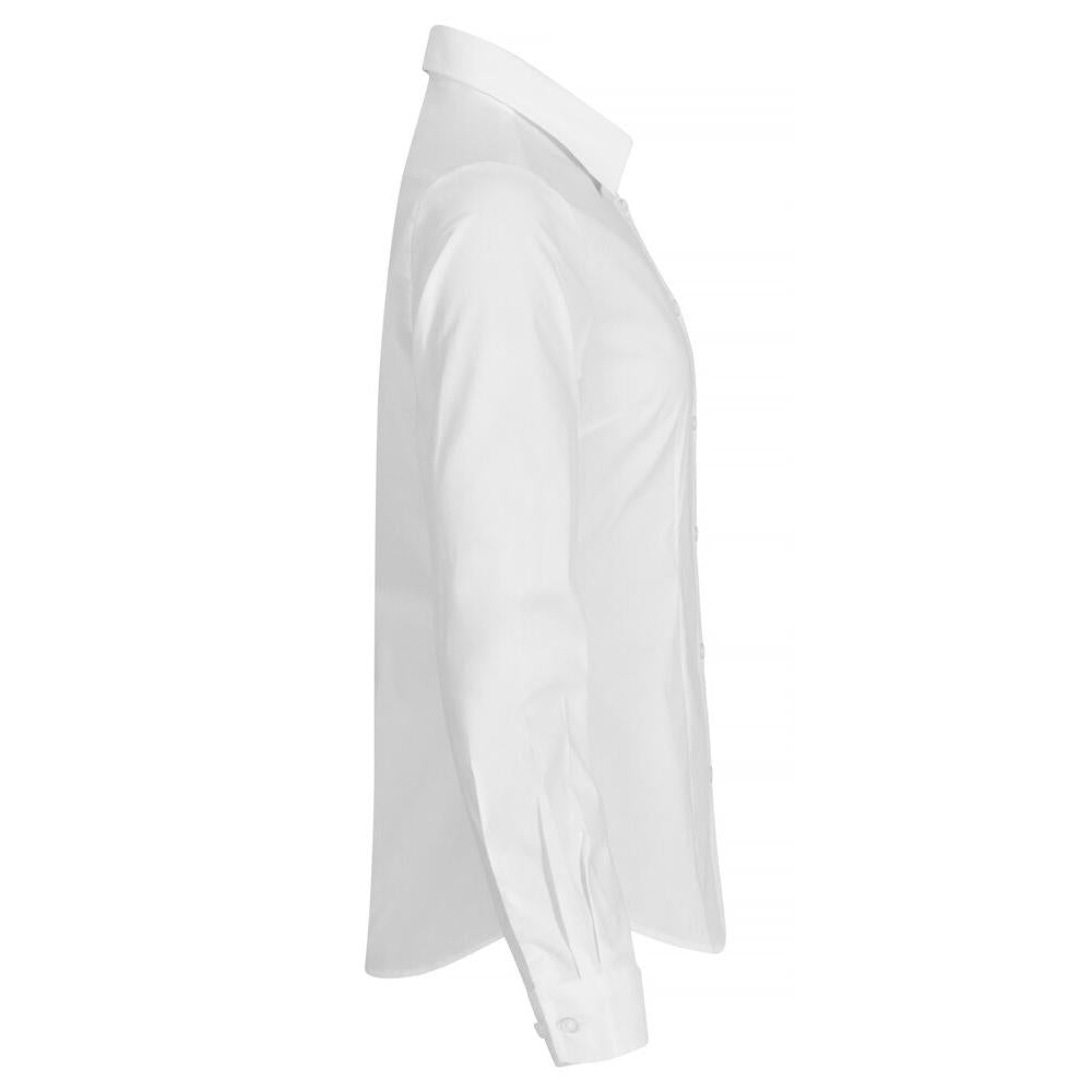 Stretch Shirt L/S Women - White - Image 4