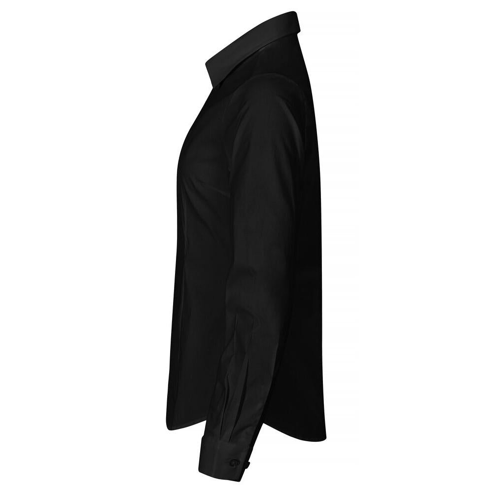 Stretch Shirt L/S Women - Black - Image 3