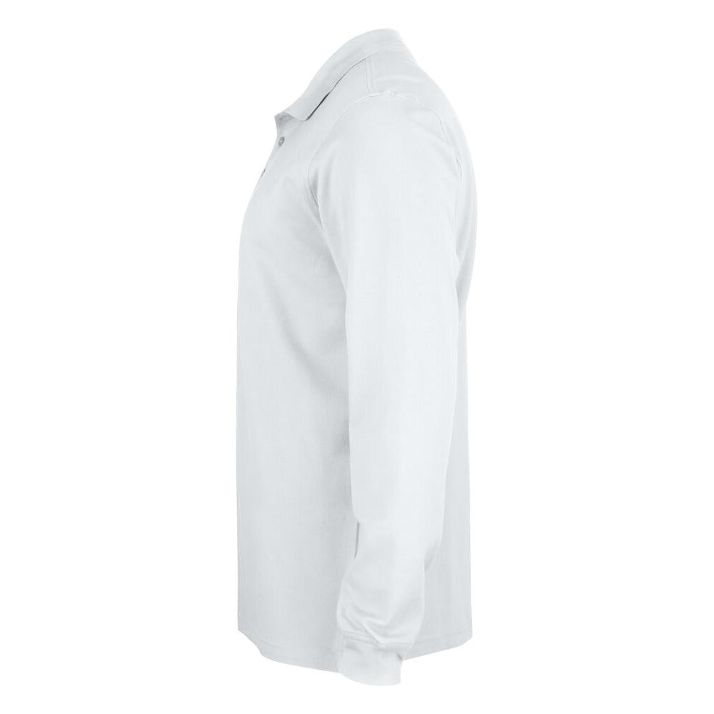 Basic Polo L/S Junior - White - Image 2