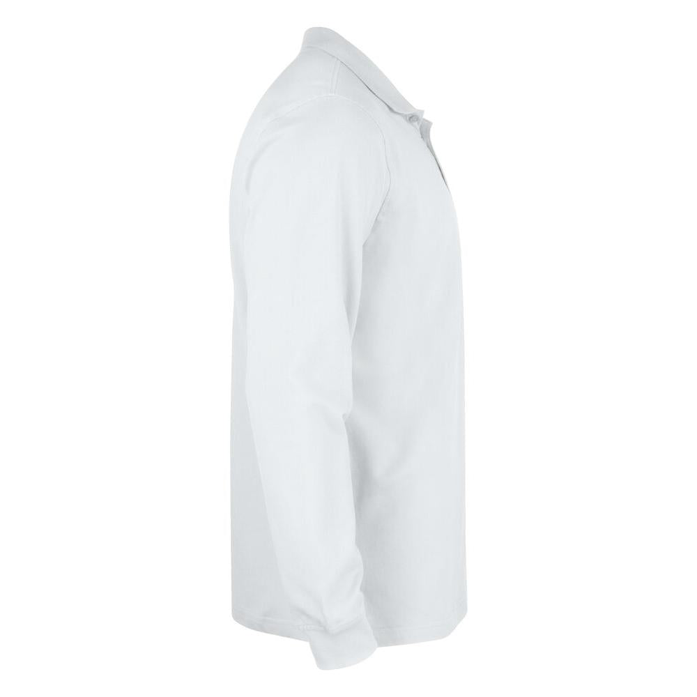 Basic Polo L/S Junior - White - Image 3