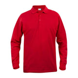 Basic Polo L/S Junior - Red - Image 1