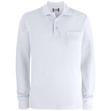 Basic Polo Pocket L/S - White - Image 1