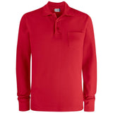 Basic Polo Pocket L/S - Red - Image 1