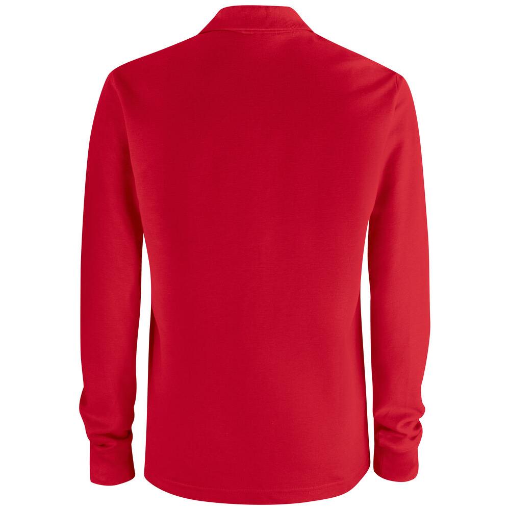 Basic Polo Pocket L/S - Red - Image 2