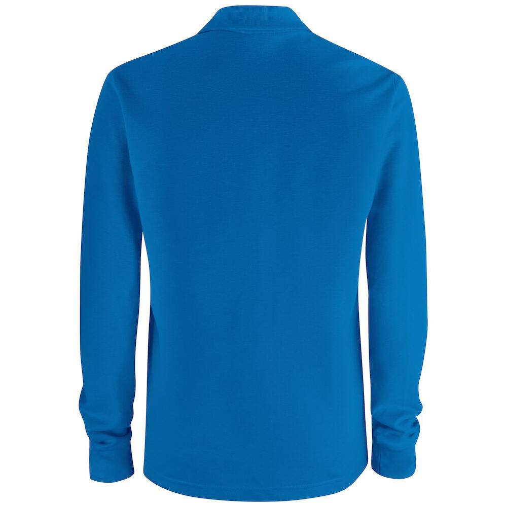 Basic Polo Pocket L/S - Royal blue - Image 2