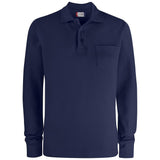Basic Polo Pocket L/S - Dark navy - Image 1