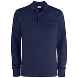 Basic Polo Pocket L/S - Dark Navy - Image 1