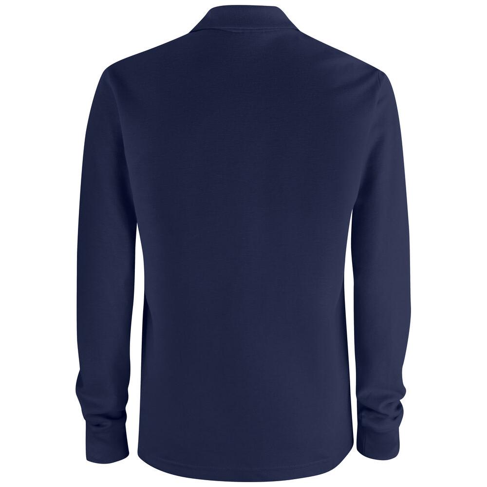 Basic Polo Pocket L/S - Dark Navy - Image 2