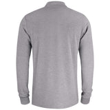 Basic Polo Pocket L/S - Grey Melange - Image 2