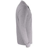 Basic Polo Pocket L/S - Grey melange - Image 4