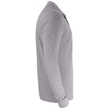 Basic Polo Pocket L/S - Grey Melange - Image 4