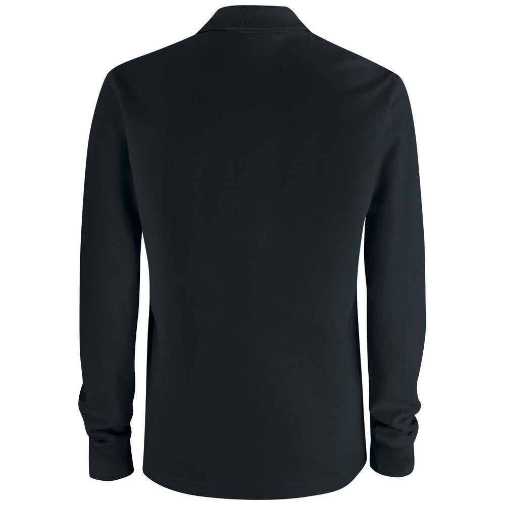 Basic Polo Pocket L/S - Black - Image 2
