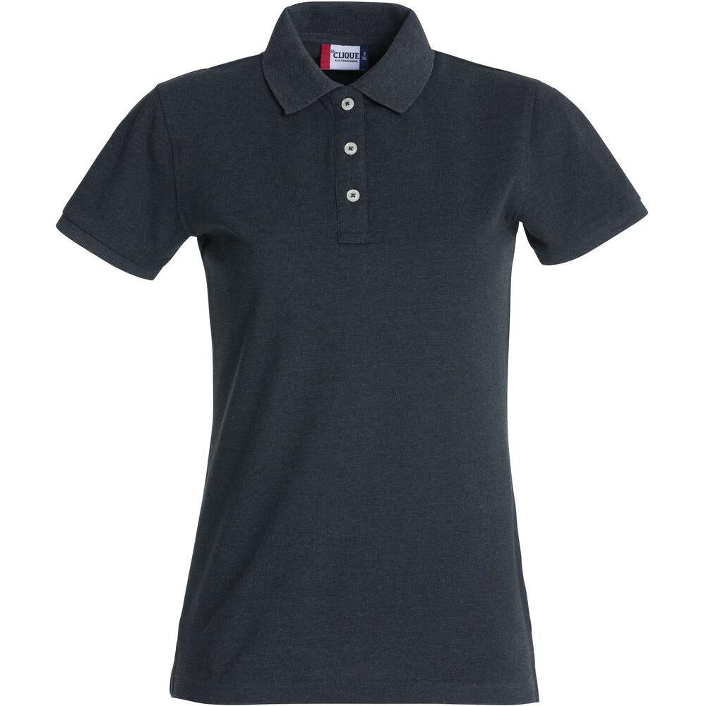 Stretch Premium Polo Women - Anthracite Melange - Image 1