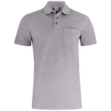 Basic Polo Pocket - Grey melange - Image 1