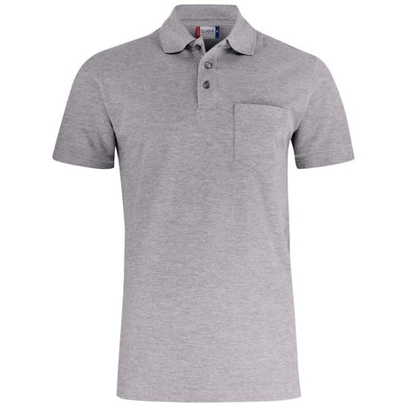Basic Polo Pocket - Grey melange - Image 1