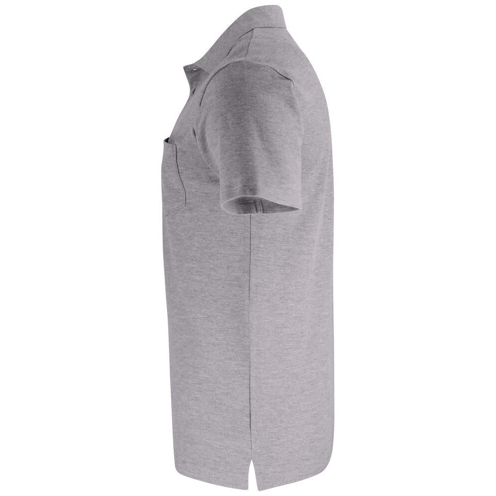 Basic Polo Pocket - Grey Melange - Image 3