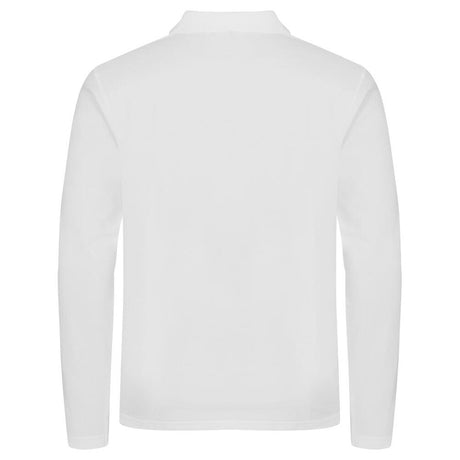 Stretch Premium Polo L/S - White - Image 2