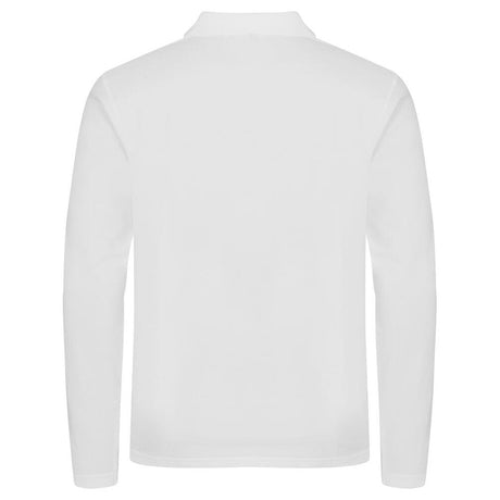 Stretch Premium Polo L/S - White - Image 2