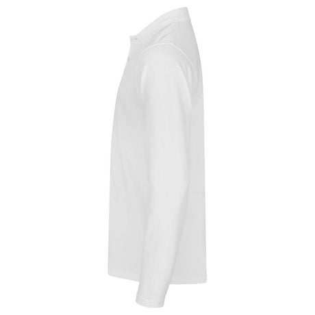 Stretch Premium Polo L/S - White - Image 3