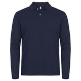 Stretch Premium Polo L/S - Navy - Image 1