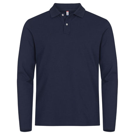 Stretch Premium Polo L/S - Navy - Image 1