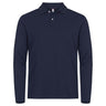 Stretch Premium Polo L/S - Navy - Image 1
