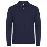 Stretch Premium Polo L/S - Navy - Image 1