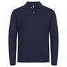 Stretch Premium Polo L/S - Navy - Image 1