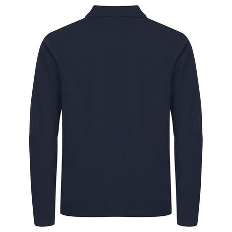 Stretch Premium Polo L/S - Navy - Image 2