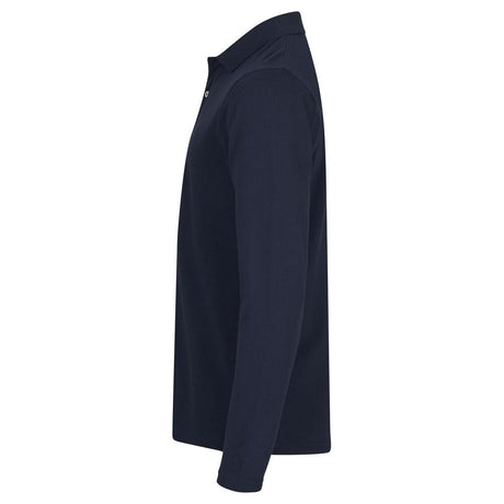 Stretch Premium Polo L/S - Navy - Image 3
