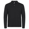 Stretch Premium Polo L/S - Black - Image 1
