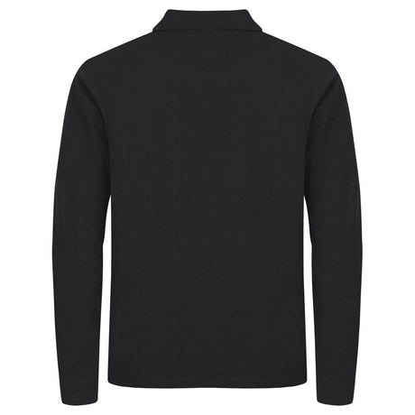 Stretch Premium Polo L/S - Black - Image 2