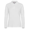 Stretch Premium Polo L/S Women - White - Image 1