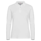 Stretch Premium Polo L/S Women - White - Image 1