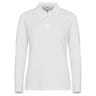 Stretch Premium Polo L/S Women - White - Image 1