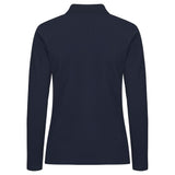 Stretch Premium Polo L/S Women - Navy - Image 2