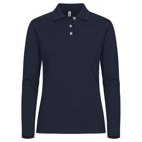 Stretch Premium Polo L/S Women - Navy - Image 1