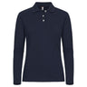 Stretch Premium Polo L/S Women - Navy - Image 1