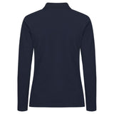 Stretch Premium Polo L/S Women - Navy - Image 2