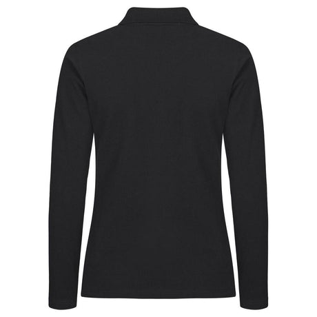 Stretch Premium Polo L/S Women - Black - Image 2