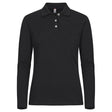Stretch Premium Polo L/S Women - Black - Image 1
