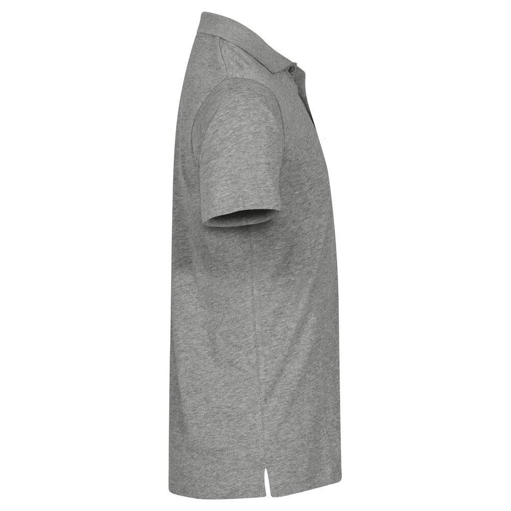 Single Jersey Polo - Grey Melange - Image 4