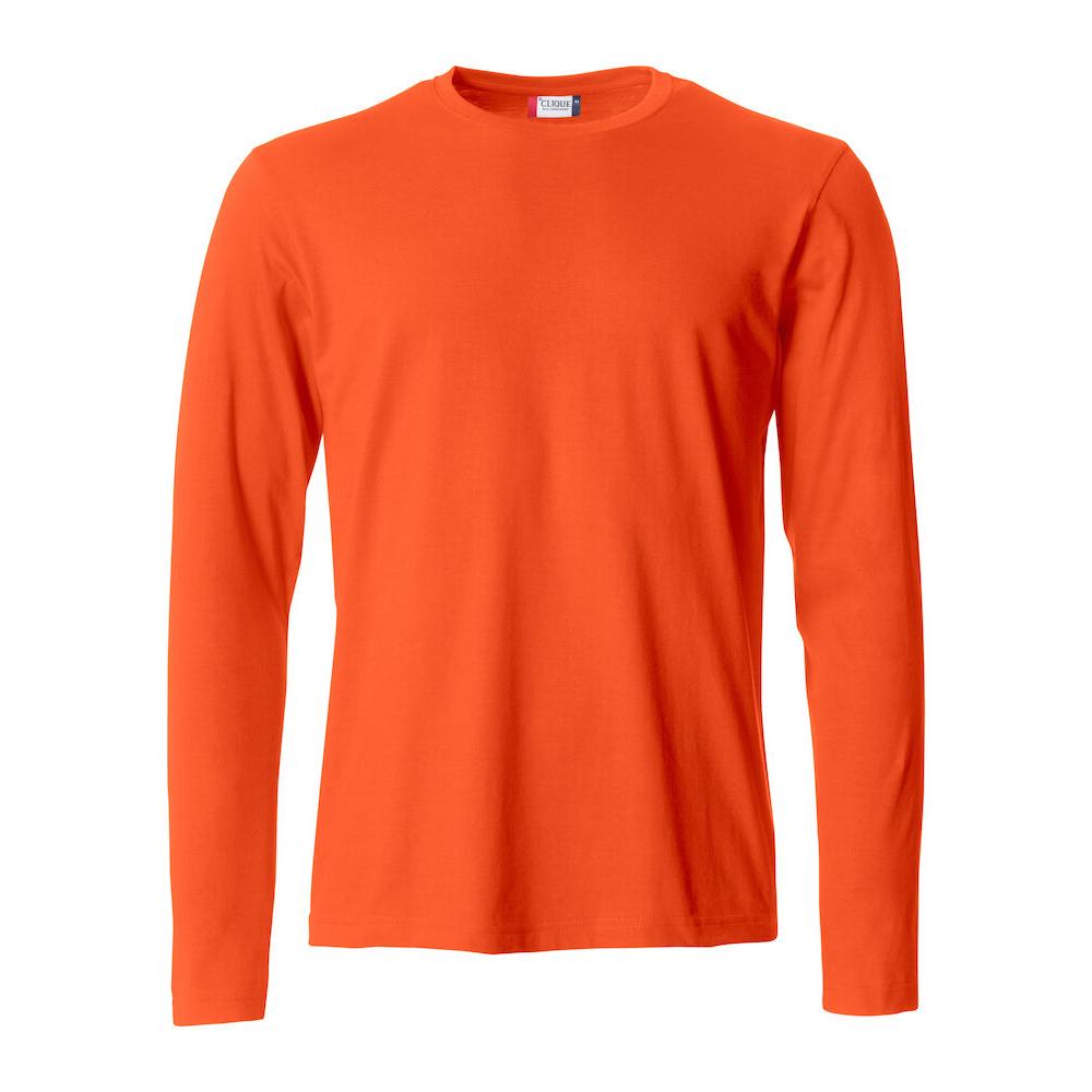 Basic-T L/S - Blood orange - Image 1