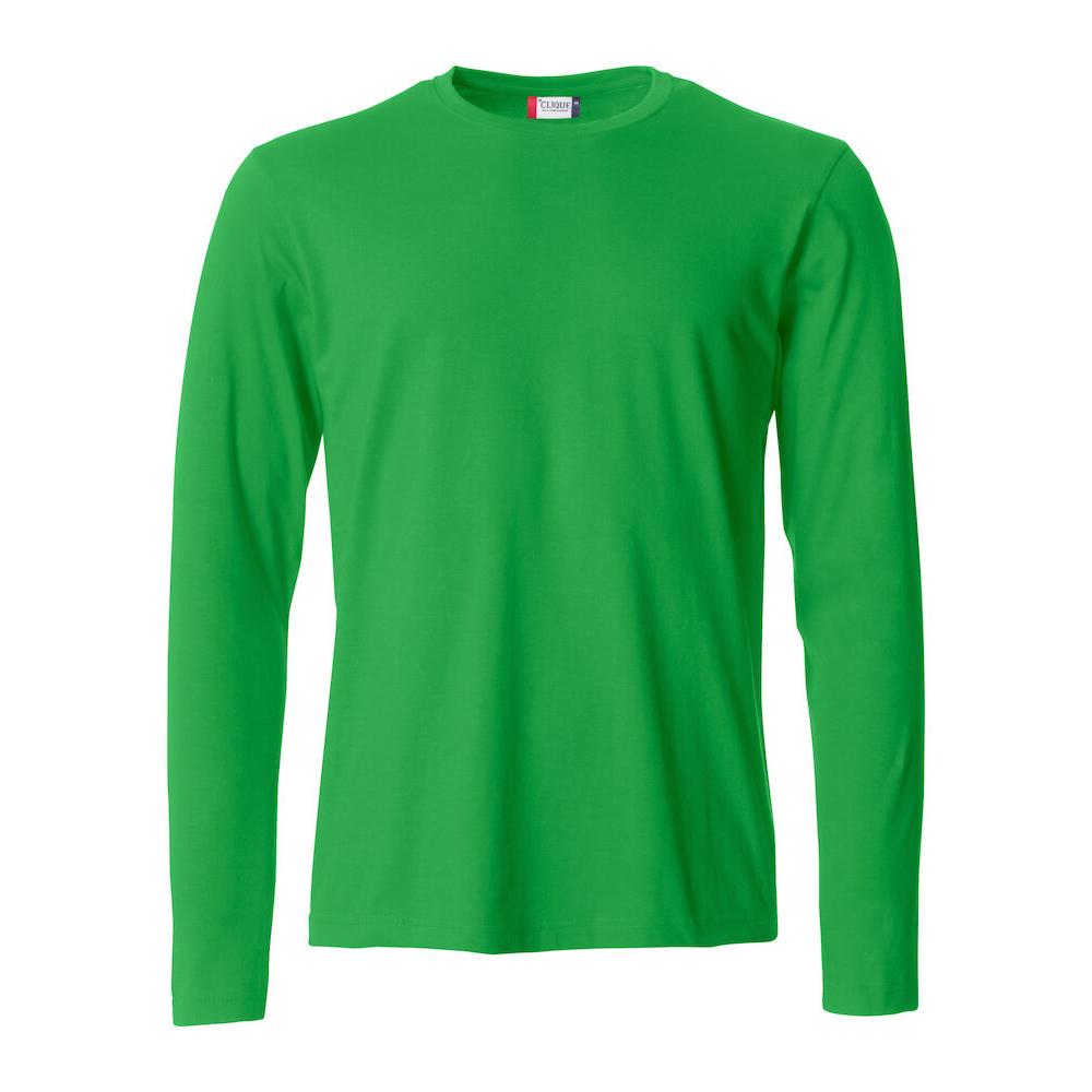 Basic-T L/S - Apple green - Image 1