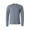 Basic-T L/S - Grey melange - Image 1