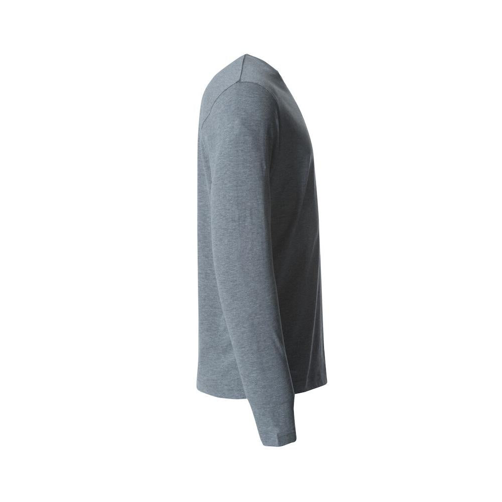Basic-T L/S - Grey melange - Image 4
