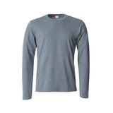 Basic-T L/S - Grey Melange - Image 1